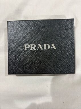 Prada Black Saffiano Logo Accessory Box